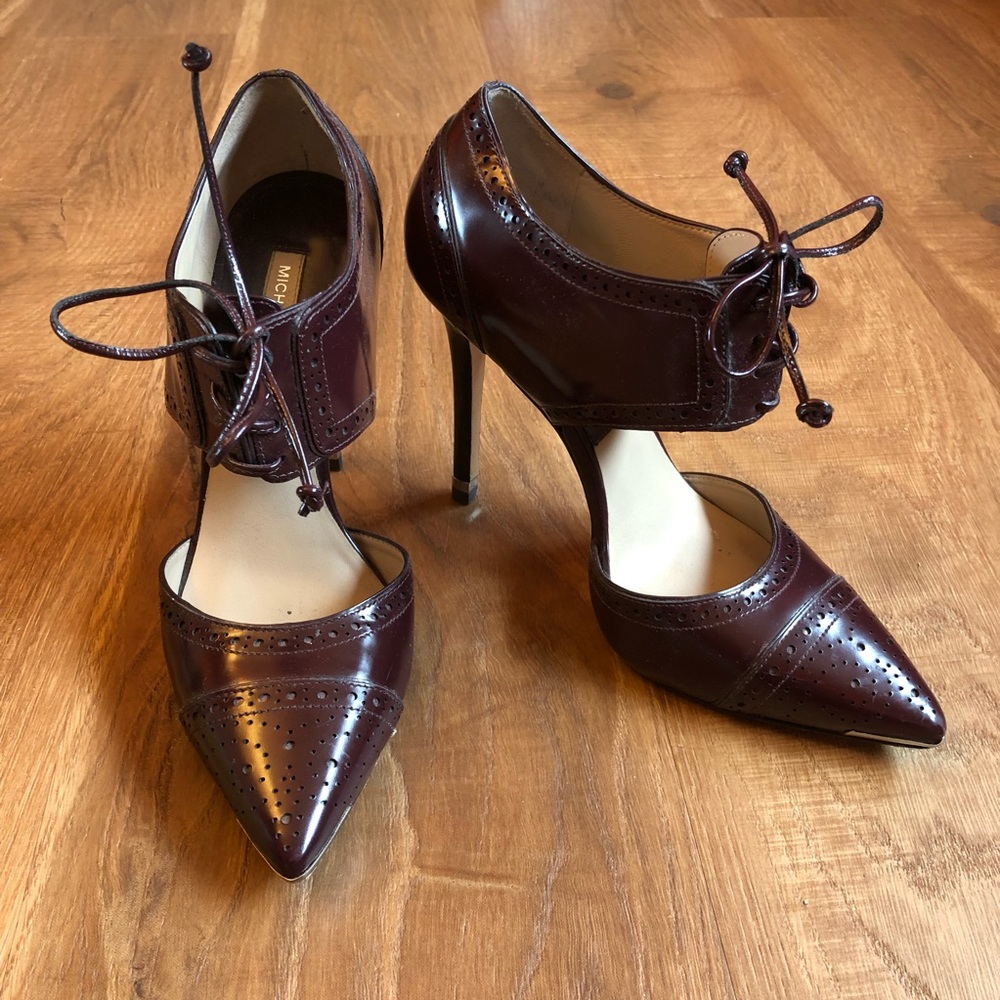 Michael Kors Burgundy High Heels Size 6